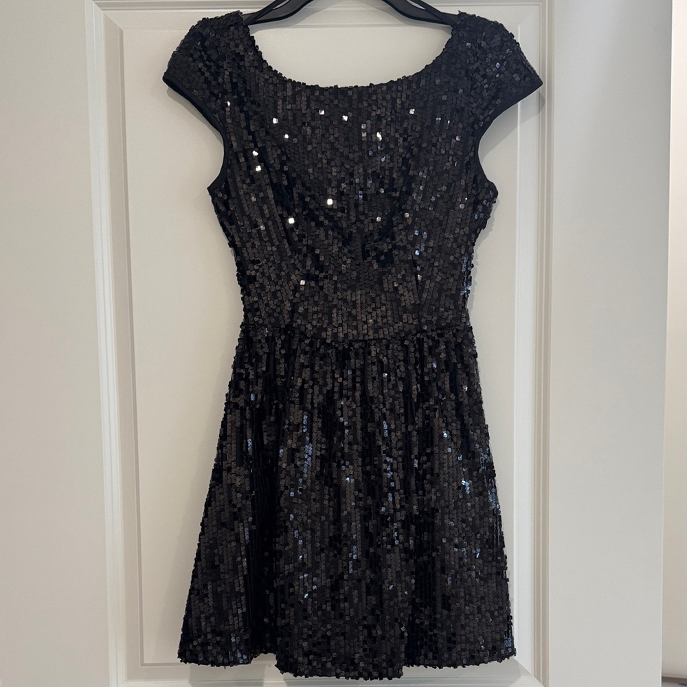 Black Sequin Dress